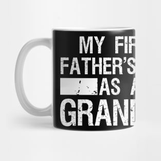 Mens My First Father's Day As a Grandpa Funny Father's Day Mug
